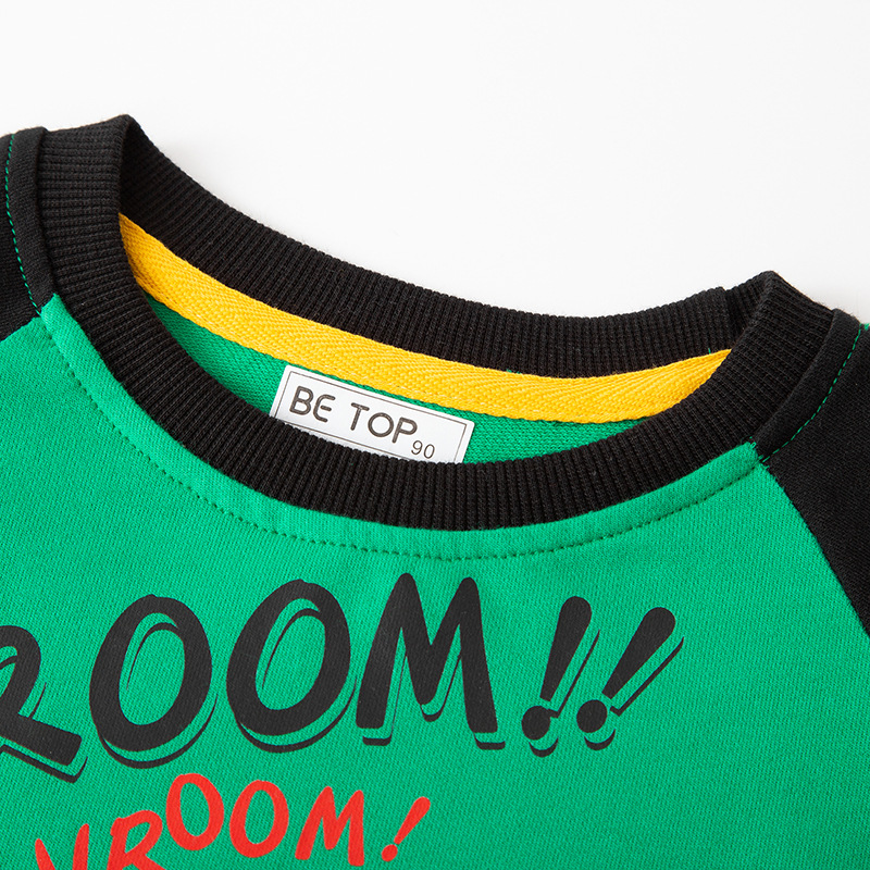 Sudadera Infantil de Otoño 2025, Nueva Sudadera de Dibujos Animados para Bebés, Jersey de Algodón Puro para Niños, Manga Raglán, Prenda Superior de una Pieza, Venta al por Mayor
