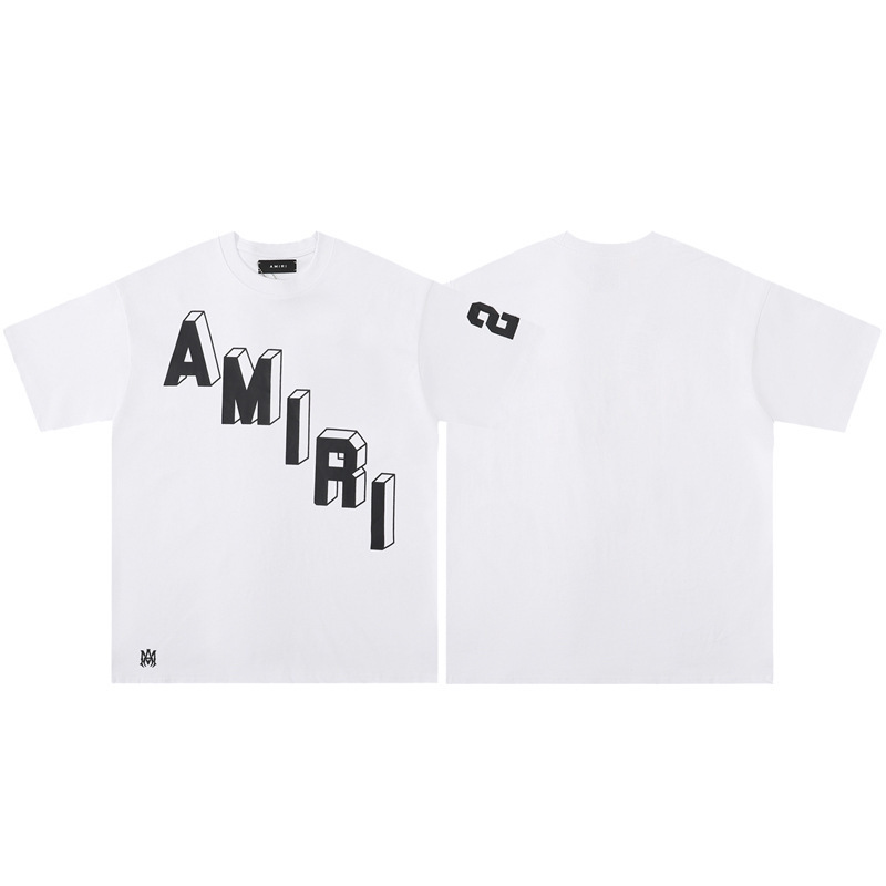 Amiri T-shirt 3D Logo White