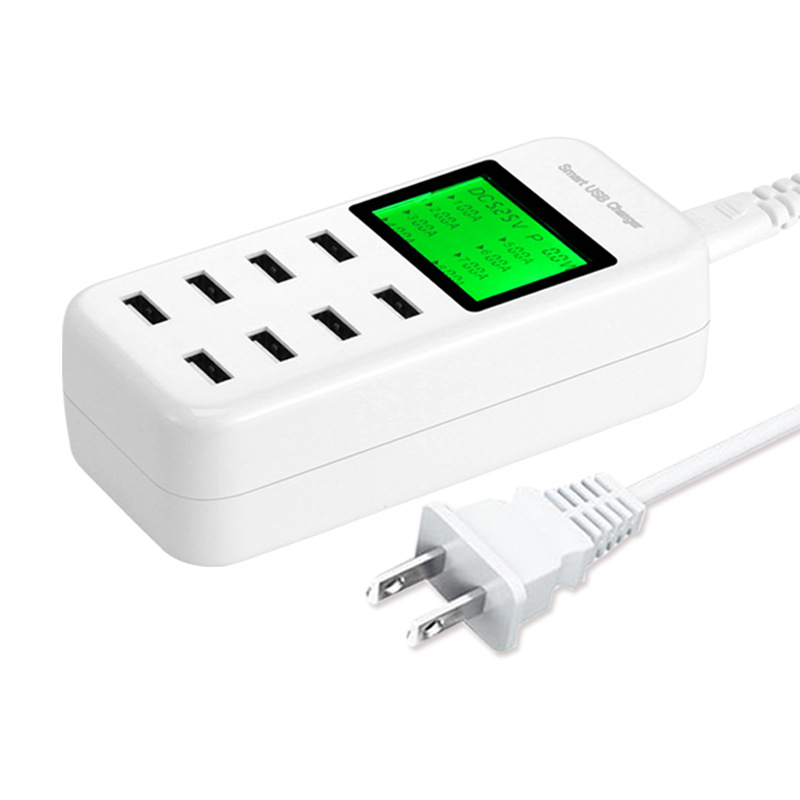 Cargador de teléfono inteligente cabeza multi-Puerto 8usb multifunción porosa 5V2. 4A socket adaptador ventas directas de fábrica