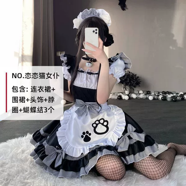 Love Cat Maid Black