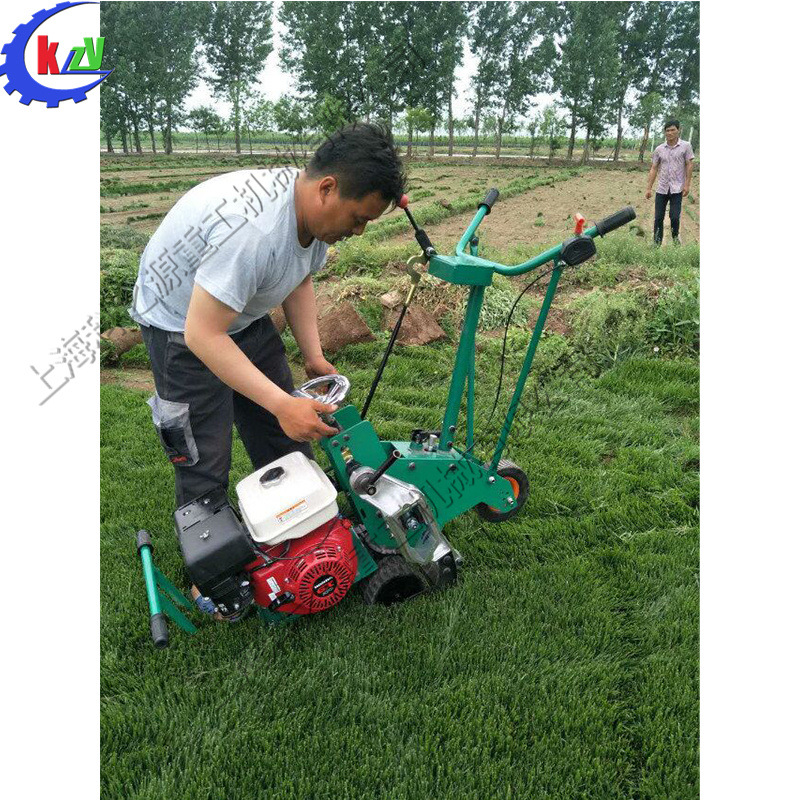 园林绿化草坪种植机 人造草坪移植机 手推式汽油动力起草皮机