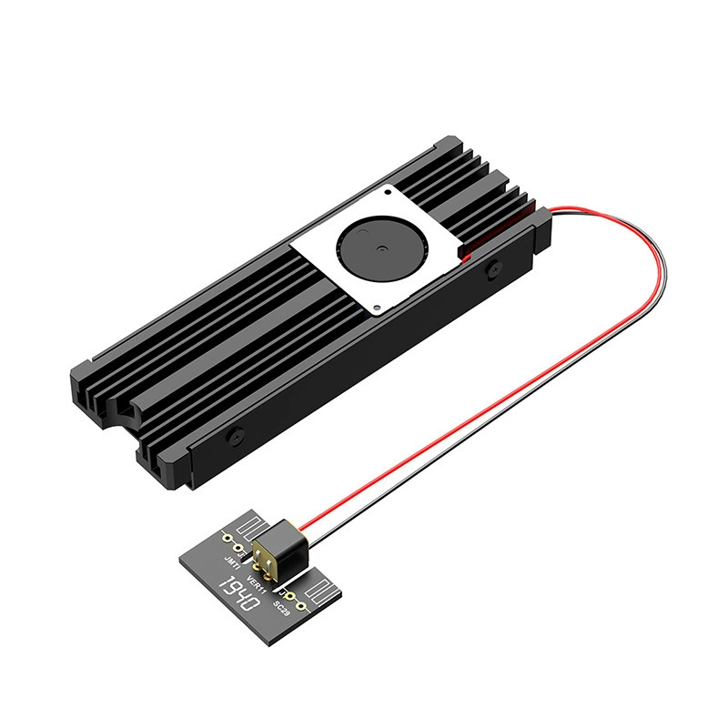 M.2 Seta SATA твердотельный накопитель NVMe с радиатором, вентилятор-турбо, сверхмощный корпус из алюминиевого сплава для SSD
