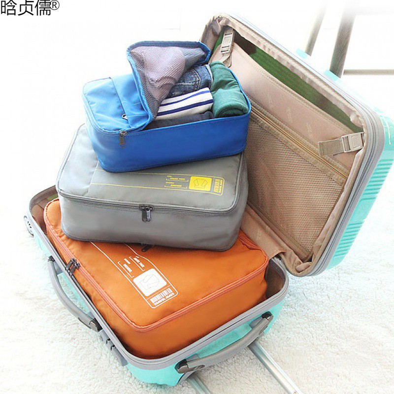 旅行衣物整理密封袋子幼儿园防水行李箱便携装衣服内衣内裤收纳包