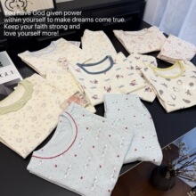 中大童长袖家居服套装新疆长绒棉春秋款睡衣儿童睡衣批发厂家直供