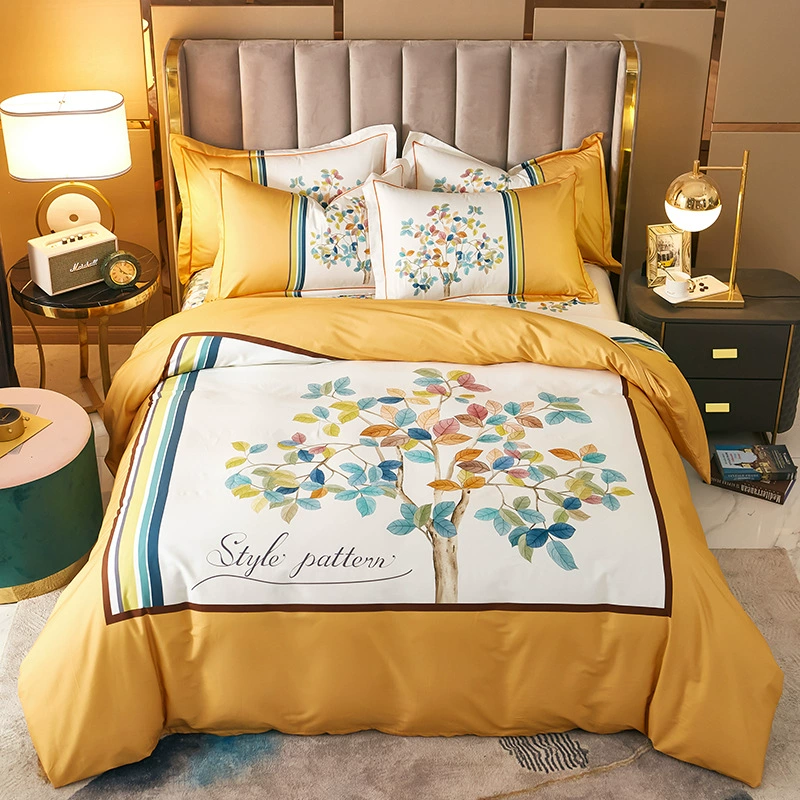 Оптовая Продажа с фабрики Новый хлопковый большой вариант цветка из четырех частей хлопковая саржа активный конский хлопок комплект из четырех частей для волос