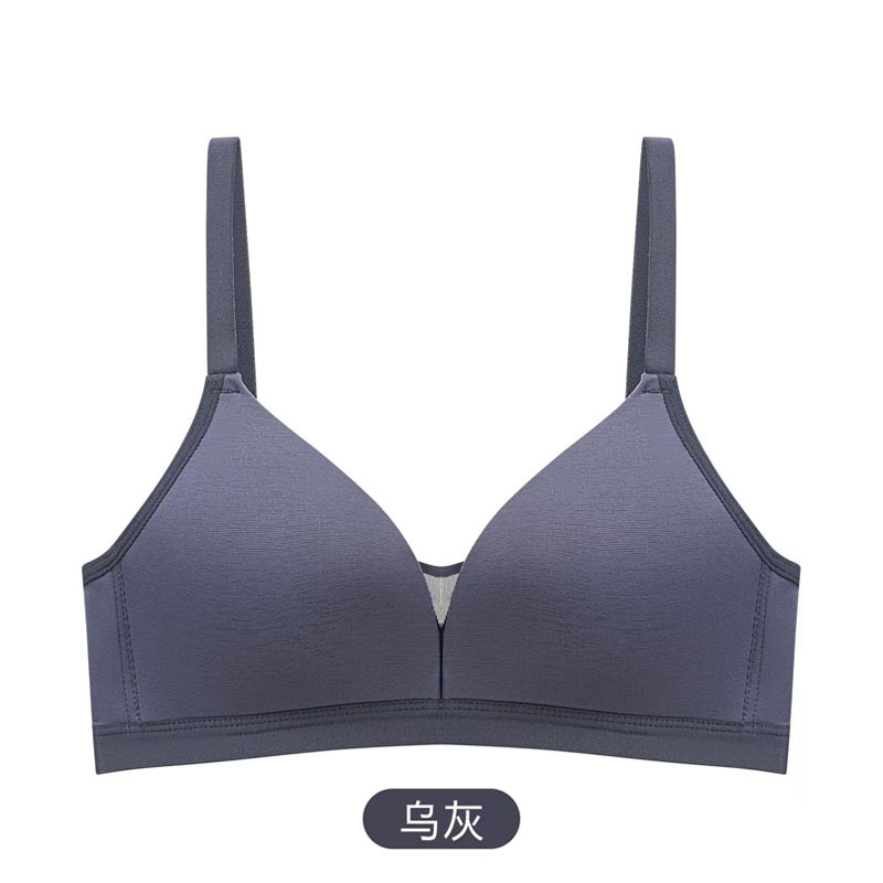 Comercio exterior transfronterizo simple sin marca ropa interior pequeño pecho sin anillo de acero respirado delgado sujetador de mujer 7828# en stock