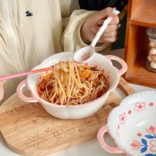 1200ml大容量双耳大汤面碗泡面碗陶瓷餐具螺蛳粉碗水果沙拉碗