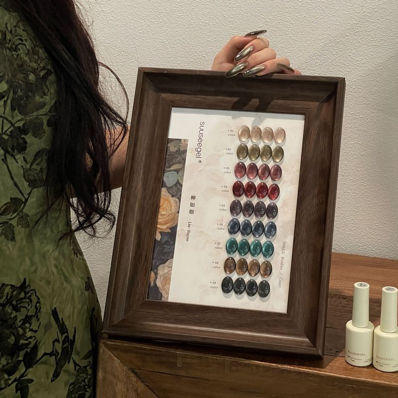 束色20色复古咖甲油胶套装新款秋冬色系美拉德风巧克力棕色美甲胶|undefined