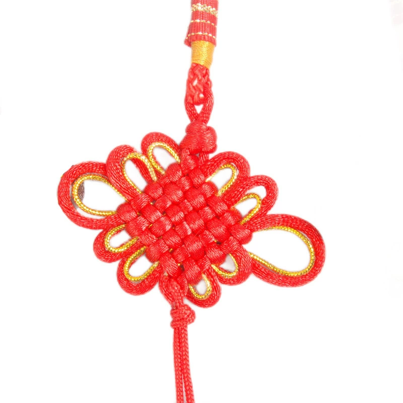 Chinese woven finished car handmade, accessory with accessories, lights, flashlight, dragon knot, knit yourself, semi-finished product, wholesale