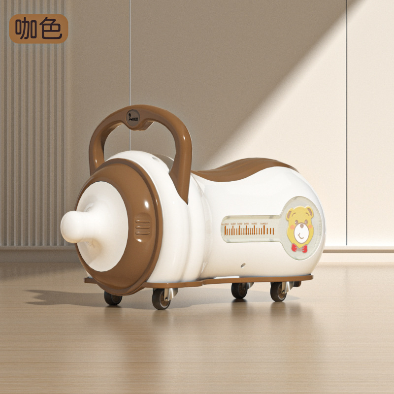 Baby Bottle Stroller Children's Twist Cart Peanut Cart1-3 Years Old Anti-fall Silent Male And Female Baby Gift