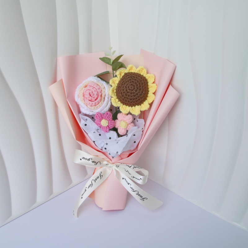 50g Weight Crochet Flowers Home Textiles & Decor Type Soap Flower Event & Party Supplies 1 Piece Quantity Holiday, Festival Occasion Flower Pattern Simple Style, Classic Style Style Simple Style Classic Style Flower Crochet Flowers Artificial Flowers 3