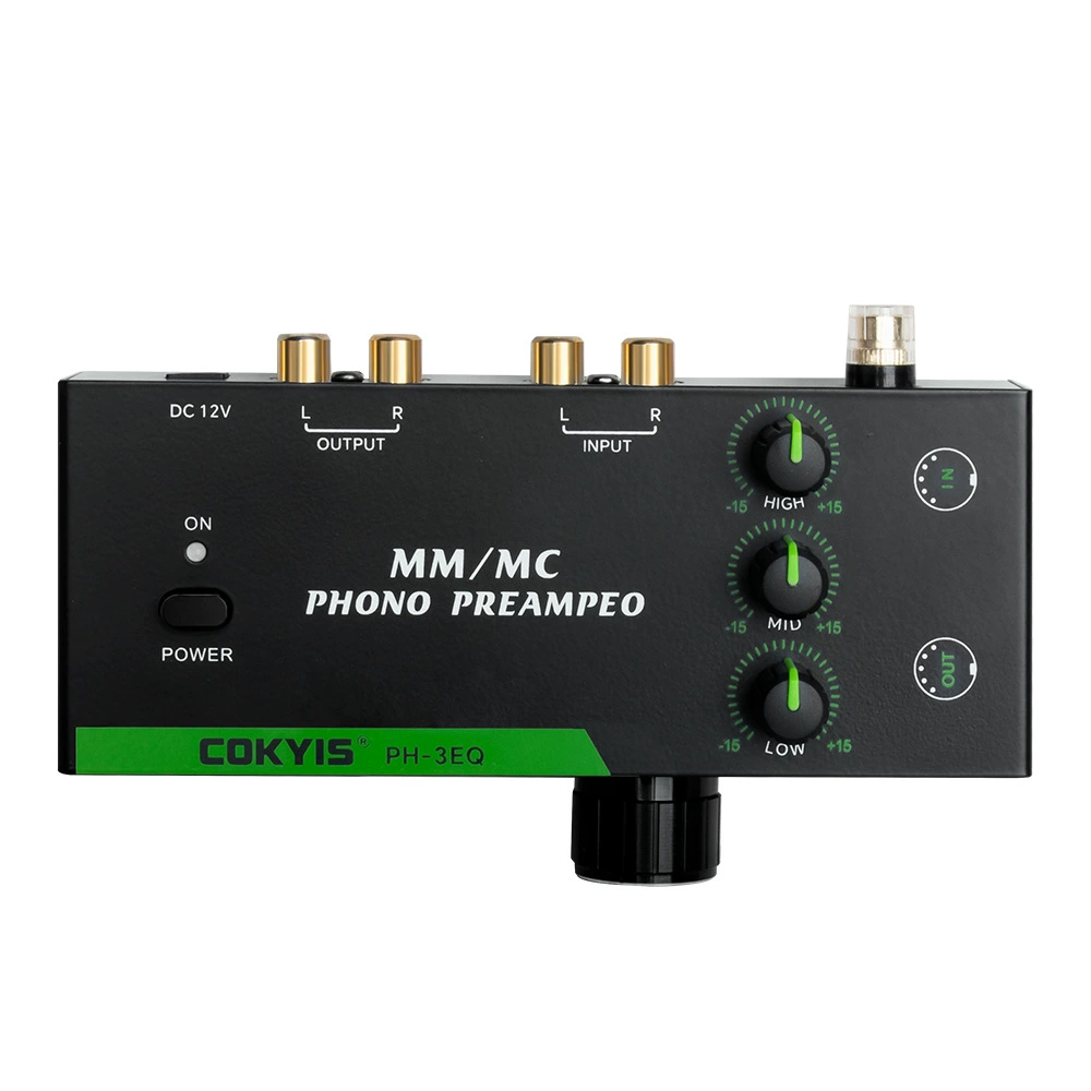 Multifunction record player amplifier supports MM/MC roar three-frequency adjustment five-pin XLR input and output amplifier