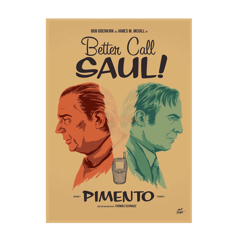 American TV coqueta abogado Better Call Saul poster Bar Cafe Kraft papel decorativo pintura de pared 542