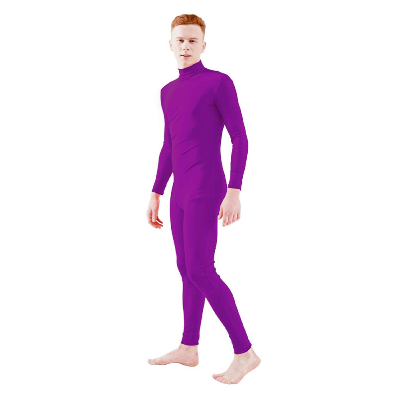アマゾンの人気のあるボディスーツのハーフバッグのボディスーツzentai純色の服のダンス服の舞台の演技服|undefined