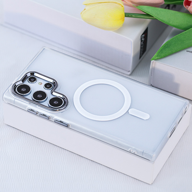 サムスンギャラクシー23ultra携帯電話ケースS24Plus肌感マグネットS25携帯電話保護ケースに適しています|undefined