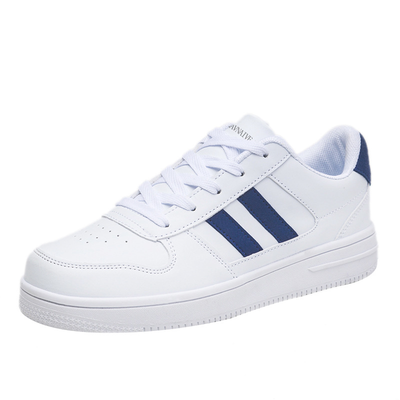 Nueva pareja zapatillas otoño casual hombres y mujeres de fondo grueso versátil blanco zapatos corrientes estudiante versátil tablero