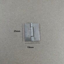 25x19mm1寸  本色无电镀 无眼合页 可焊接 铁 小合页 无孔 0.5mm