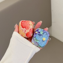 日韩格纹碎花适用airpods pro2苹果蓝牙无线耳机套1/2/3代保护壳