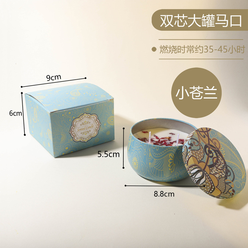 亚马逊 双芯 8oz 植物大豆蜡干花香薰蜡烛结婚伴手礼花氛芳熏香香|undefined