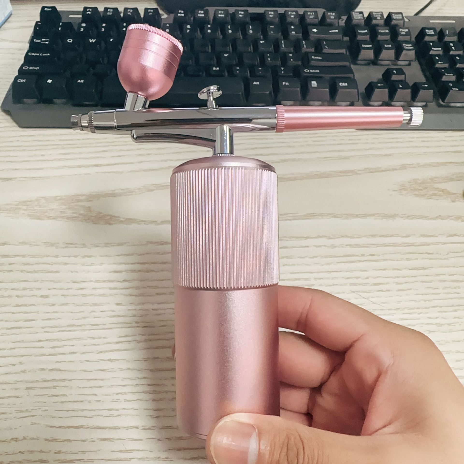 스프레이 장비의 전체 세트는 플라스틱 냄비 20ml 를 보내도록 핑크.