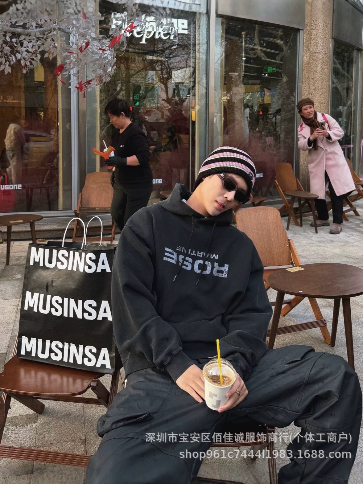 Martine Rose Kapüşonlu Uzunqol Sviter