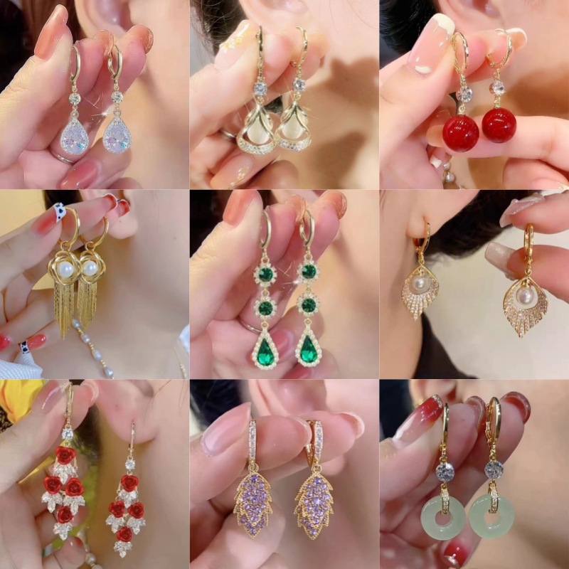 fashionable brand elegant geometric universal earrings