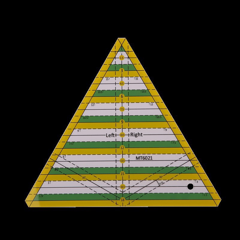 Regla de costura de acrílico cuadrado negro regla cuadrada transparente Placa de ropa a medida que hace material de herramienta