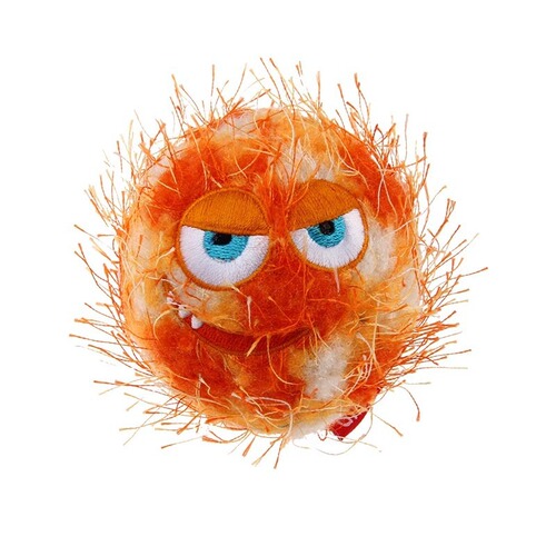 Call the GiGwi premium dog toy ball, a plush, sound-making, chew-resistant, entertaining, and ringing pet toy, the barking ball.