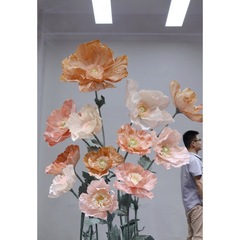 紙藝巨型大花婚禮路引活動布置裝飾道具打卡攝影道具商場美陳批發