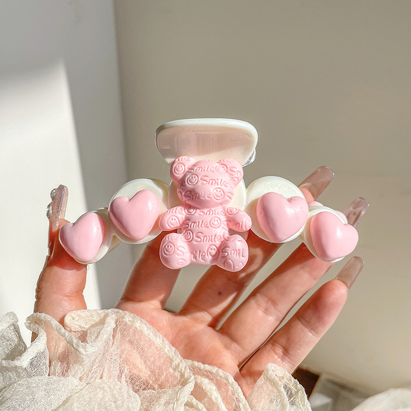 Celebridad de Internet 2024 Nueva horquilla pequeño clip de tiburón grano clip de cabeza de bola baja