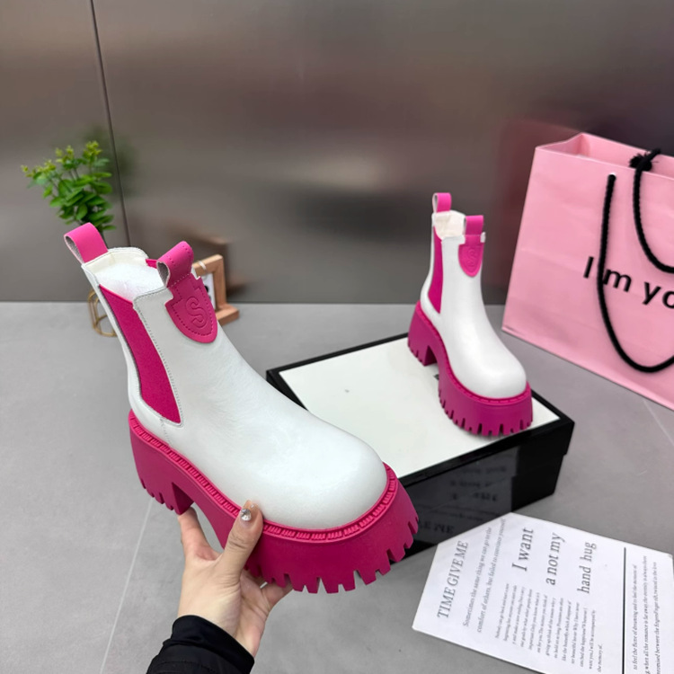 Stivaletti martin donna plateau in pelle verniciata colorati_voghion.com