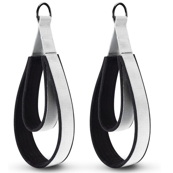 Double Ring Pilates Yoga Wrist Strap Hook Foot Strap Core Bed Pilates Equipment Accessories Handle Strap Foot Pedal Double Circle