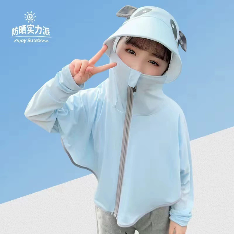 Детская солнцезащитная одежда, дышащая солнцезащитная одежда для мальчиков и девочек, уличная солнцезащитная куртка с защитой от ультрафиолета, солнцезащитная одежда с героями мультфильмов