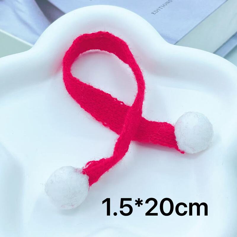クロスボーダーミニニットスカーフクリスマス装飾ペット赤ワイン装飾小さなスカーフ小さな黄色のアヒル diy アクセサリー|undefined