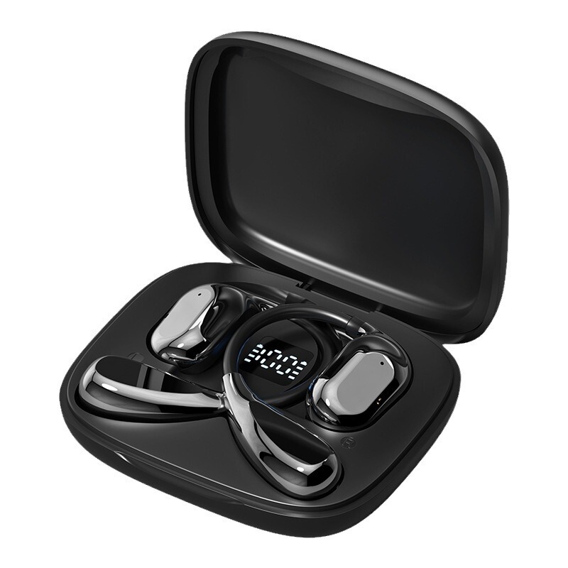 2024爆発的な耳かけ式bluetoothイヤホンは無線で耳に入らない騒音を低減し、長い連続ゲーム運動知能デジタル表示|undefined