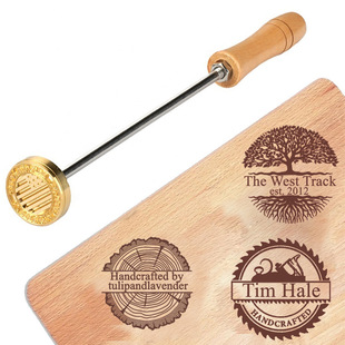 The Factory Accepts a Large Number of Customized Export Orders for Wood Leather Hamburger Bread Hot Stamping Molds Fire Hot Stamping Copper Molds
