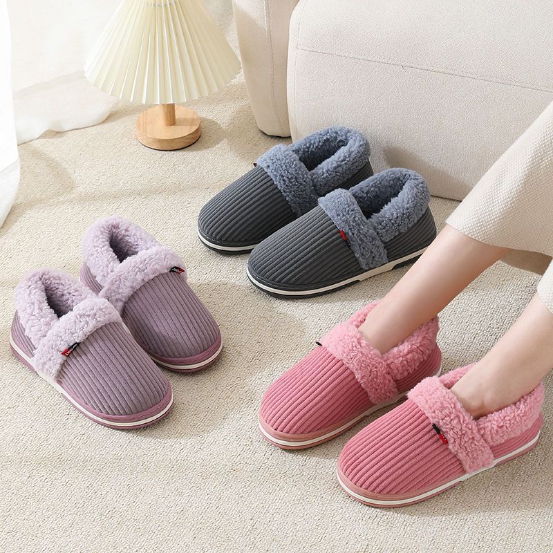 Warm Bag Heel Cotton Slippers Men's Winter Bag Heel Thick Sole Home Indoor Heel Cotton Shoes Women's Warm Bag Heel Cotton Slippers Men's Winter Bag Heel Thick Sole Home Indoor Heel Cotton Shoes Women's
