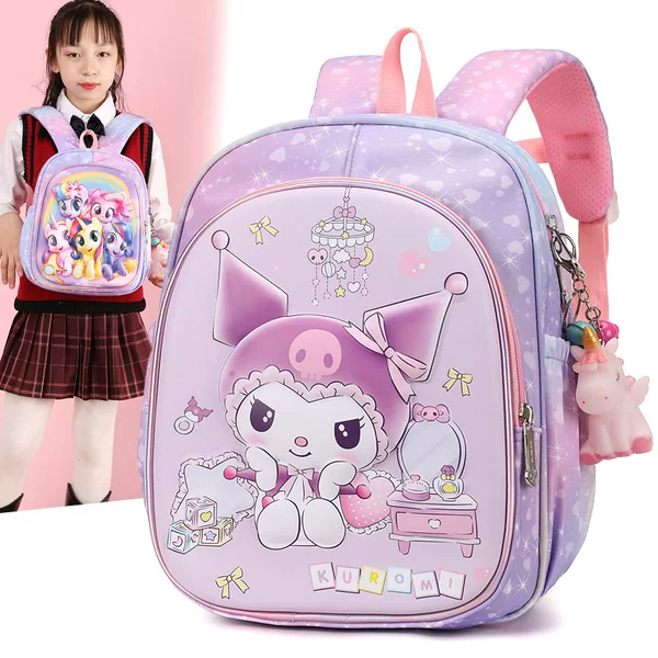 Children's Schoolbag New Style 3-6 Year Old Little Girl Spine Protection Backpack Kindergarten Cute Versatile Cartoon Princess School Bag
