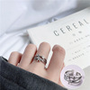 Retro one size fashionable brand ring hip-hop style, on index finger