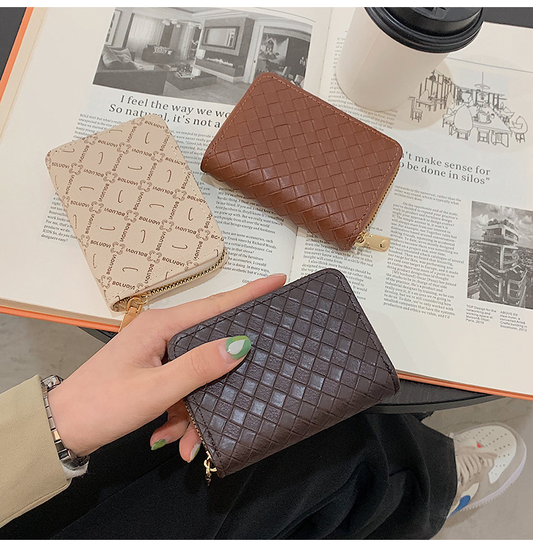 Unisex Stripe Pu Leather Zipper Coin Purse display picture 6