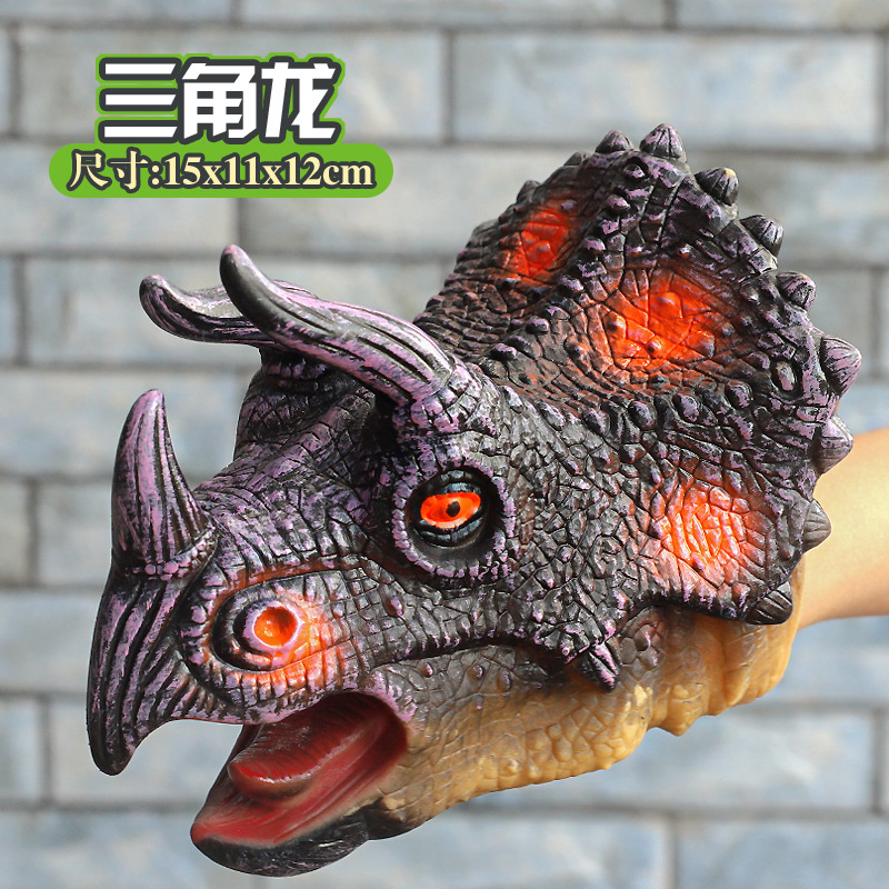 Triceratops hand puppet