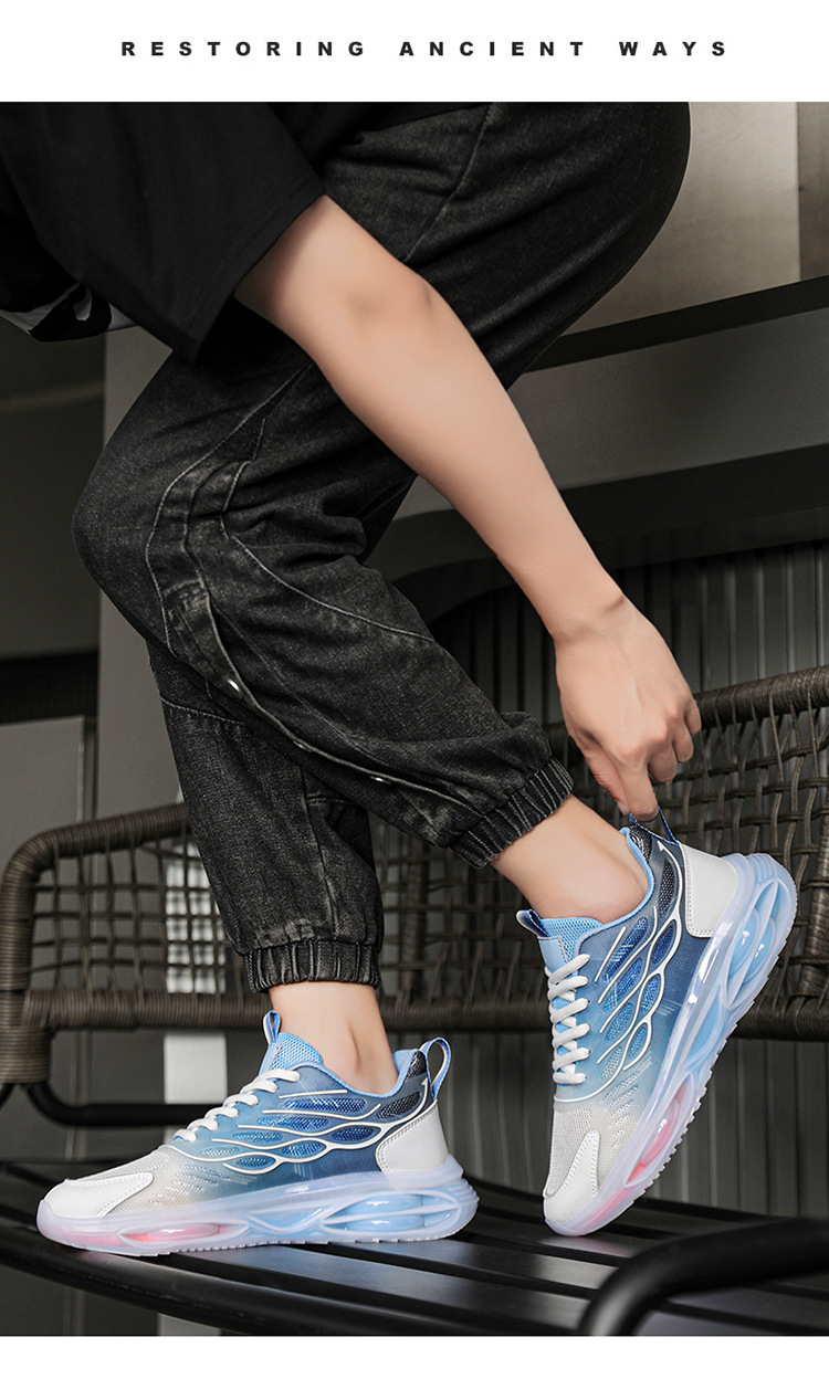 Spring and autumn breathable men's shoes thin net surface trend casual shoes_voghion.com