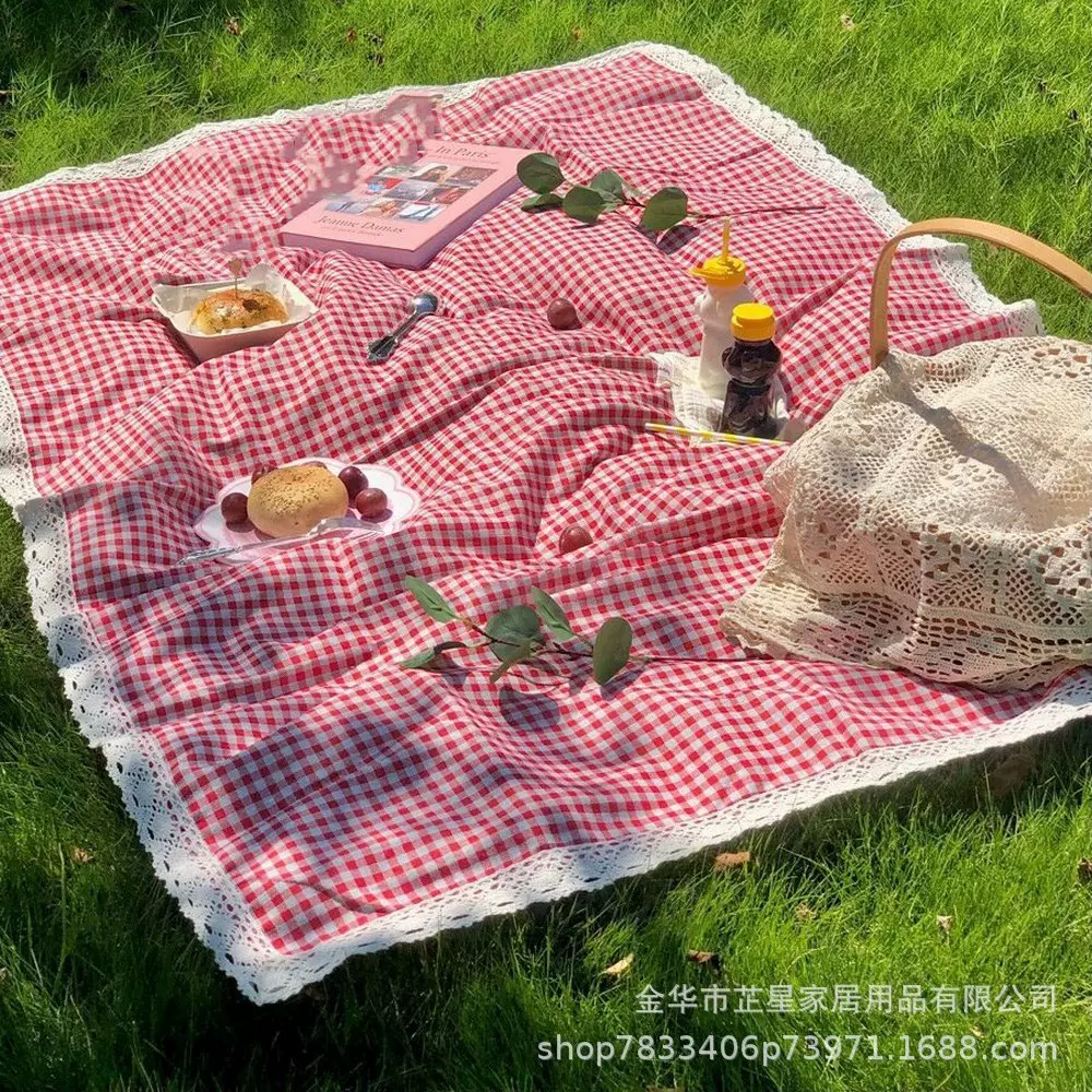 野餐垫户外桌布露营地垫防潮布艺垫防加厚野餐地垫家用便携野餐布