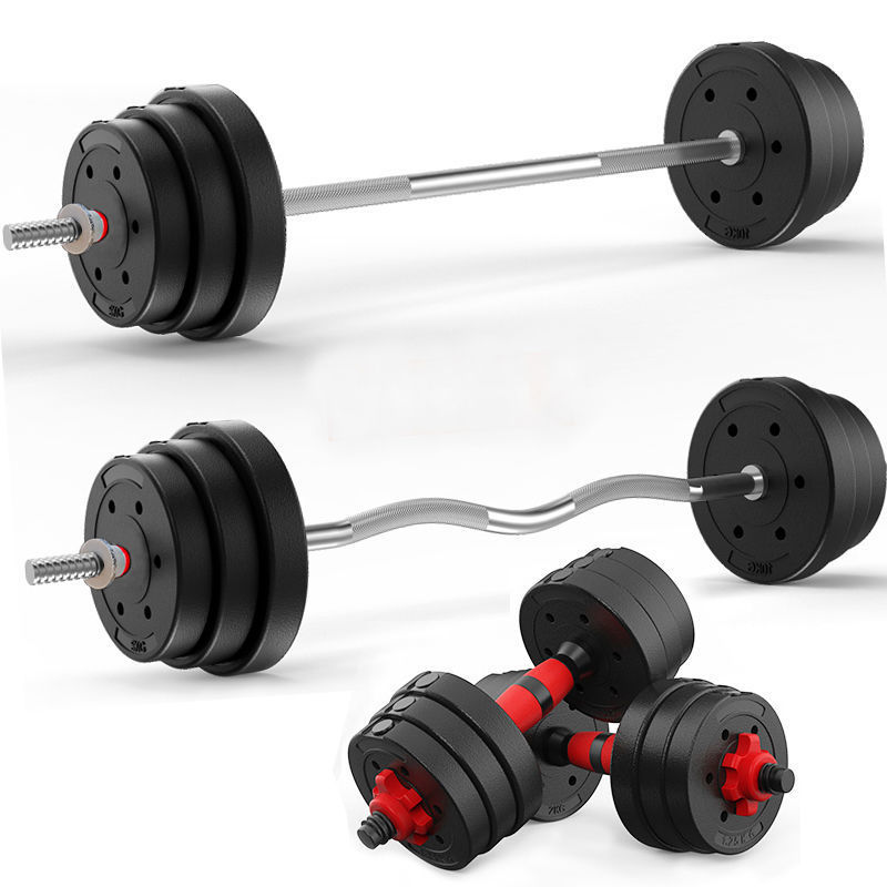 Barbell men's dumbbell men's fitness equipment 50kg women's barbell bar squat middle school students 50.00kg weightlifting bench press
