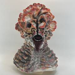 Latex mask of The Last of Us, Halloween horror headpiece, cosplay prop