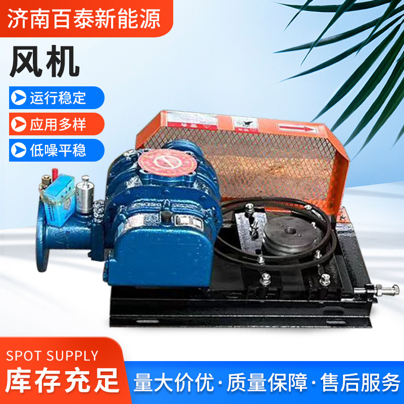 铸铁高压鼓风机鱼塘爆氧管道气力输送三叶罗茨鼓风机厂家