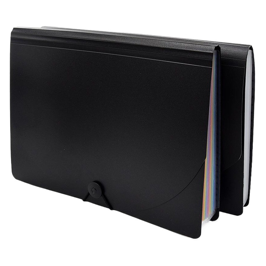 Carpeta de paquete de órgano de arco iris con tapa de una pieza 12 capas 24 capas órgano a4 almacenamiento de carpeta de clasificación multicapa
