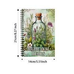 跨境新品Herbal Grimoire草药魔法本草药学习计划本