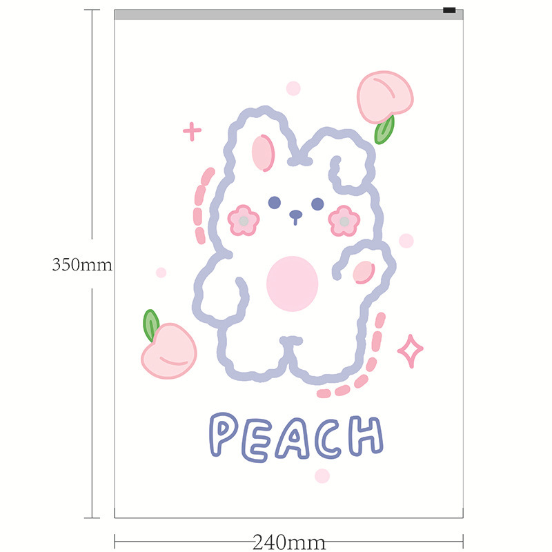 복숭아꽃토끼(중) - 지퍼백