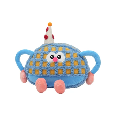 Car Pillow Cushion, Headrest - plush-little-monster-headrest-blue